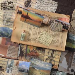 JIANQI-DIY Scrapbook Materiais Combo Kit, PET Adesivos, Decor Junk Journal, Art Collage, Álbum de fotos, Papel Vintage, 200pcs por conjunto - Image 4