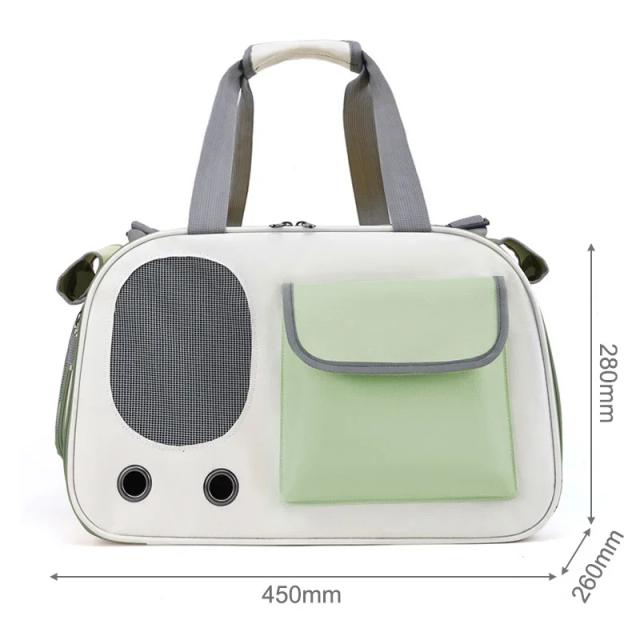 Bolsa Portátil para Transporte de Pets - Ideal para Cães Pequenos e Gatos, Mochila Prática para Passeios ao Ar Livre