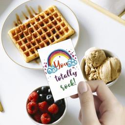 Mini Citação Cartões Adequado para Aniversários e Festivais, Palavras Positivas, Grato, 72Pcs - Image 2