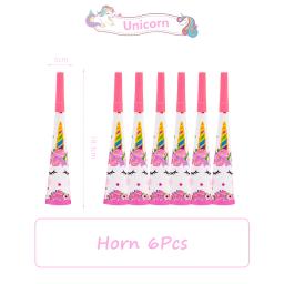 Unicórnio Decoração de Aniversário para Crianças, Balão de Festa, Louça, Suprimentos para Criança, Menina, Evento Festivo, Decoração de Casa, Prato Presente - Image 5