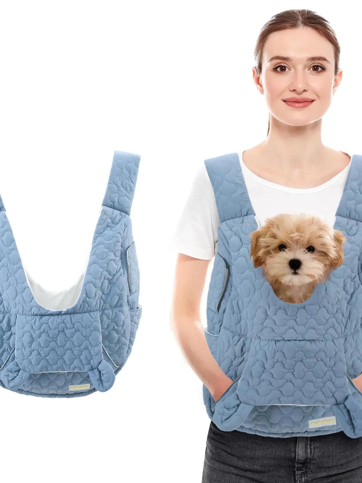 Portable Pet Carrier Bag, Mochila para cães e gatos, Peito de capacidade extra grande, Impermeável e resistente ao vento, Exterior - Image 1