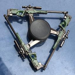 PUBG AWM M4A1 Mão Spinner Gun, Fidget de metal liga de zinco, Rei da Glória Arma Série, Adulto Stress Relief Brinquedos - Image 6