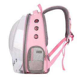 Mochila para transporte de animais de estimação, bolsa para gato e cachorro, respirável e portátil, ideal para viagem, espaço transparente - Image 4
