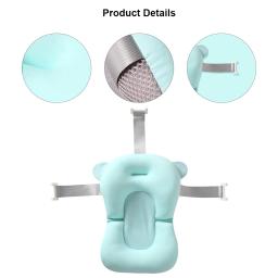 Anti-derrapante assento de almofada de banho flutuante para bebê recém-nascido, travesseiro anti-derrapante, suporta conforto e apoio, 0-12 meses - Image 5