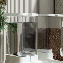 Tigela De Água De Alimentação Automática Transparente para Animais De Estimação, Alimentador De Cães E Gatos, Dispensador De Alimentos, Recipiente De Armazenamento, Cachorro E Gatinho Acessórios - Image 2