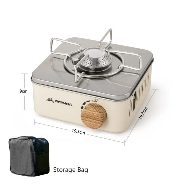 Fogão a Gás de Acampamento BISINNA: Forno Portátil com Alto Poder de Fogo de 2800W para Piquenique e Aventura ao Ar Livre