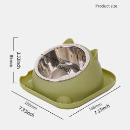 Fun Shaped Anti Tipping Cat Bowl com água adicionada, prevenir formigas, design separável para fácil desmontagem e lavagem - Image 3