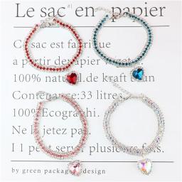 Amor pingente cristal pet collar, colar gatinho bonito, colar DIY, gato e cão suprimentos - Image 3