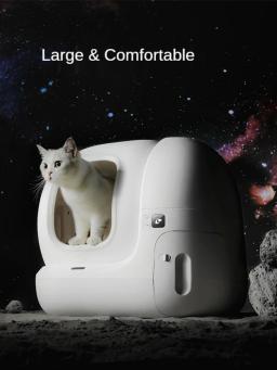 Petkit-Caixa automática para gatos Pura Max, controle de aplicativos, auto limpeza inteligente, banheiro para vários gatos grandes, versão global - Image 6