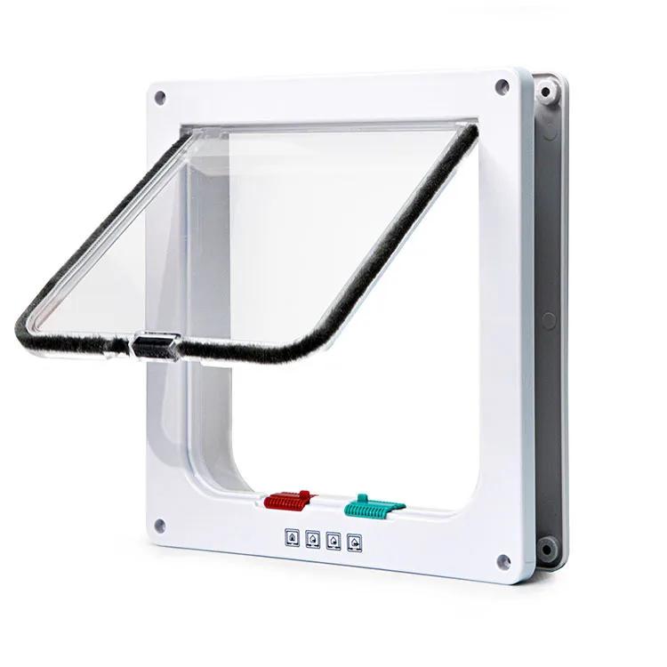 Porta com aba de plástico para animais de estimação, porta de segurança, pequeno pet fornecimentos, porta com aba para cão e gato, cachorro e gatinho, porta com aba de segurança - Image 1