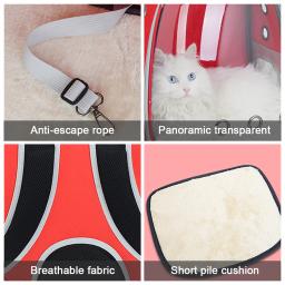 Gato Saco De Transporte Espaço Pet Mochila Respirável Portátil Transparente Mochila Cachorro Transportadora De Transporte Space Capsule Bag Animais De Estimação - Image 4