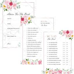 Conjunto de 10 cartões de jogo para casamento e festa de noivado, despedida de solteira, noiva e noivo, conjunto de 10 peças - Image 3