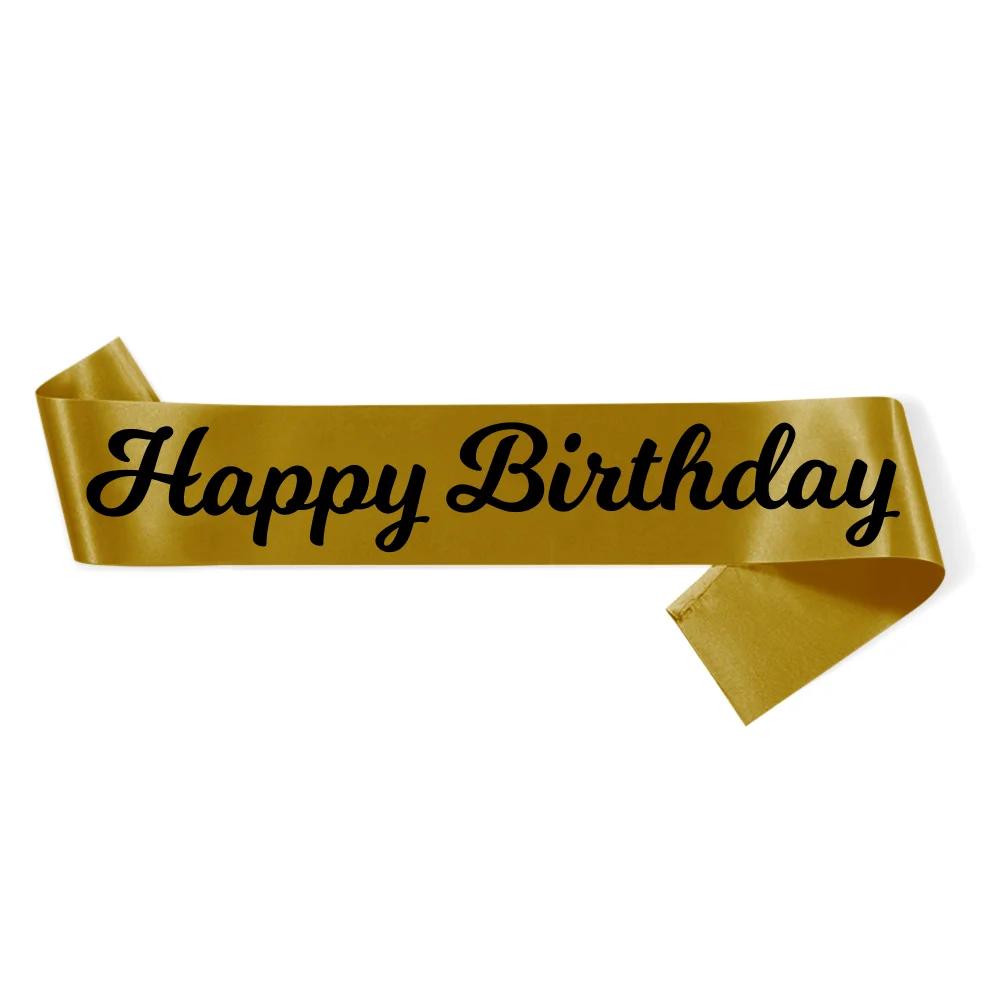 Feliz Aniversário Sash Decoração, Favores Do Partido, Presentes - Image 1