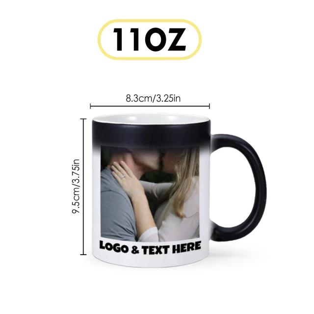 Caneca Mágica Personalizada: Mude a Cor com Calor e Imprima Sua Imagem ou Mensagem Especial - Presente Perfeito para o Dia das Mães