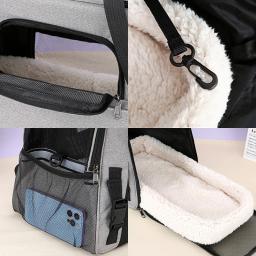 Portador de Animais Portátil com Malha Soft-Sided, Transportadora Respirável, Bolsa Dobrável para Cães e Gatos, Bolsa de Transporte - Image 3
