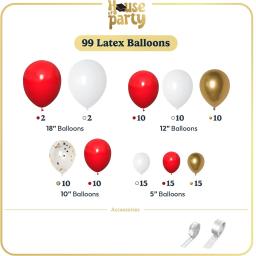conjunto de arco de balão de látex para festas de formatura, aniversários, casamentos, festas de noivado, feriados, aniversários, decoração de quartos - Image 2