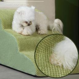 Escadas de espuma de memória antiderrapante para animais, sofá para cães pequenos e gatos, escadas de rampa para cães, suprimentos de cama, 2 ou 3 passos - Image 3