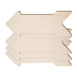 Setas em branco Slices Banners, Sinal De Madeira Sem Pintar, Placa De Endereço Para Bar, Feriado, Casamento, Festival, Jardim, Hotel, DIY, 4Pcs - Image 6