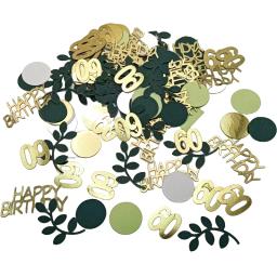 Confete de aniversário com lantejoulas para homens e mulheres, decoração de festa, dispersão de mesa, feliz aniversário, papel, 18, 30, 40, 50, 60, 1 saco - Image 5