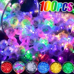 10/100 pçs mini led balão luzes coloridas piscando luminosa tumbler bola natal casamento festa de aniversário decoração suprimentos - Image 1