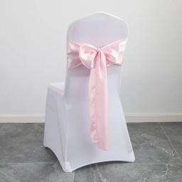 Casamento Decoração Satin Cadeira Sash, Cor Design Bow Tie, Festa de aniversário, Festival, Show Hotel, Olhar brilhante, Luxo Sala de jantar - Image 6