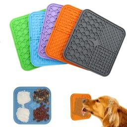 Silicone Lick Mat para Pet, Slow Food Plate, Dog Bathing Distração Otário, Treinamento Alimentador Suprimentos - Image 1