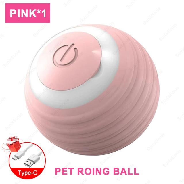 Bola Interativa Inteligente: Brinquedo Eletrônico para Gatos e Cães com Jogo Automático Interno