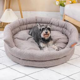 Cama ortopédica para animais de estimação, sofá quente, casa de cachorros, colchonete, suprimentos, cães pequenos e médios, inverno - Image 1