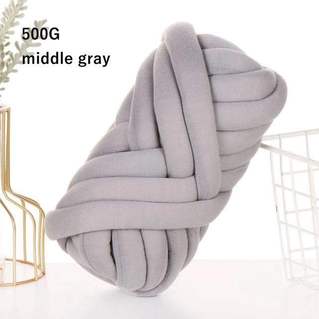 Fio Chunky de Algodão Grosso e Lã Tubular para Crochê e Tricô - Ideal para Chapéus e Cobertores - Disponível em 500g e 1kg