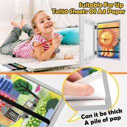 Conjunto de molduras de arte infantil a4, abertura frontal, moldura de exibição de arte de madeira, 100 fotos, exibição de imagens para artesanato, desenho, arte 3d - Image 2