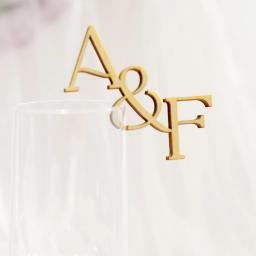 Personalized Cut Wedding Drink Tags, Topper de vidro, Drink Agitadores, Bar Sign, Acrílico Encantos do Vinho, 20 Pcs, 50 Pcs, 100Pcs - Image 2