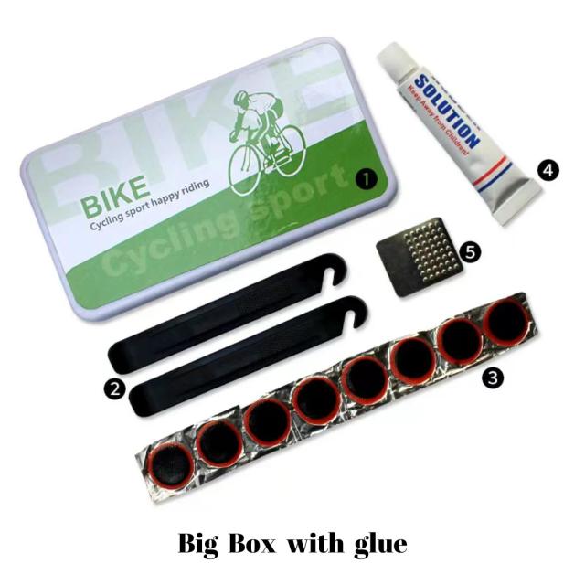 Kit de Reparo de Pneus de Bicicleta Ferramentas Ciclismo Remendo Frio Selante Portátil