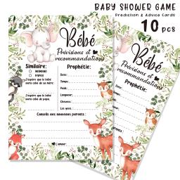 Cartão de jogo para festa de revelação de sexo do bebê, 10 peças, decoração para festa de aniversário - Image 1