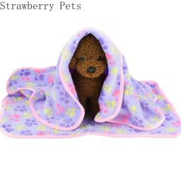 Cama para cães e gatos, cobertor de flanela super macio para animais de estimação, quente e macia, capa para cama de dormir para cães pequenos e médios - Image 1