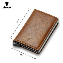 Porta-cartões de alumínio para homens e mulheres, bolsa de luxo, estilo britânico, carteira de negócios, cartão de crédito, nota, 2022 - Image 4