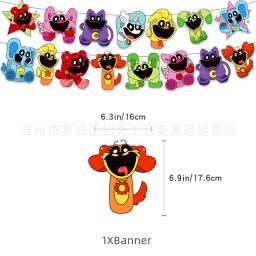 Decoração de festa de aniversário para crianças, banner, bolo, balão, fundo, feliz aniversário, novo - Image 4