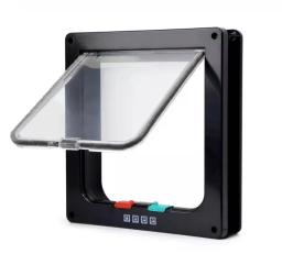 Porta com aba de plástico para animais de estimação, porta de segurança, pequeno pet fornecimentos, porta com aba para cão e gato, cachorro e gatinho, porta com aba de segurança - Image 1