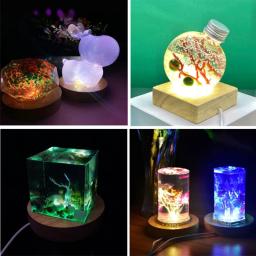 12 cores RGB LED base ajustável luz de vaso resina exibição de arte faça você mesmo luz noturna - Image 3