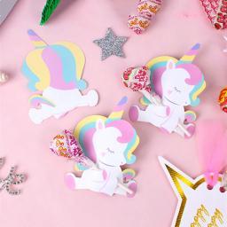 Decoração cartões, 50pcs, bonito, urso, Papai Noel, doces, pirulito, para festa de aniversário infantil, coelho, acessórios de presente - Image 4