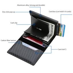 Porta-cartões de alumínio para homens e mulheres, bolsa de luxo, estilo britânico, carteira de negócios, cartão de crédito, nota, 2022 - Image 5