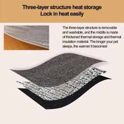 Tapete térmico de flanela auto-aquecido para animais, almofada quente, cama de gato, suprimentos para cachorros, inverno - Image 3