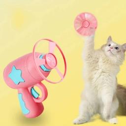 Interativo Pet Play Training Launcher, Discos Voadores com Som Pequeno, Gatinho Jogando Brinquedo, Acessórios para Gato, 1 Conjunto, 15Pcs - Image 6