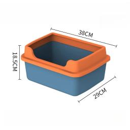 Caixa de areia de grande capacidade para gatos, sandbox anti-respingos, bandeja do gatinho, bacia do banho de limpeza do WC, suprimentos de toalete - Image 6