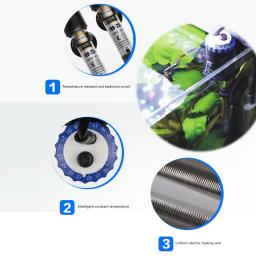 Aquecedor submersível aquário com controle de temperatura ajustável, aquecedor tanque de peixes, aquático Pet Supplies, 100W-500W - Image 5