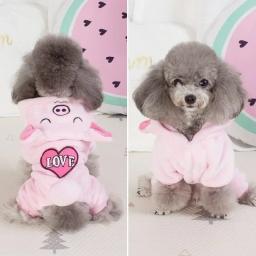 Soft Fleece Hoodies para animais de estimação, roupas para cães pequenos, cachorro, gatos, chihuahua, yorkshire, fantasia, inverno - Image 5