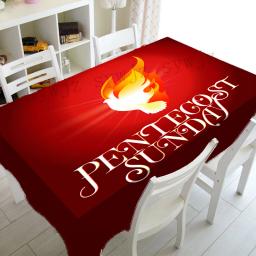 Toalhas De Mesa De Pentecostes Para Decoração De Festa, Resistente A Manchas, Casa, Cozinha, Restaurante, Whitsunday, Corredor De Mesa, Acessórios De Festa - Image 6