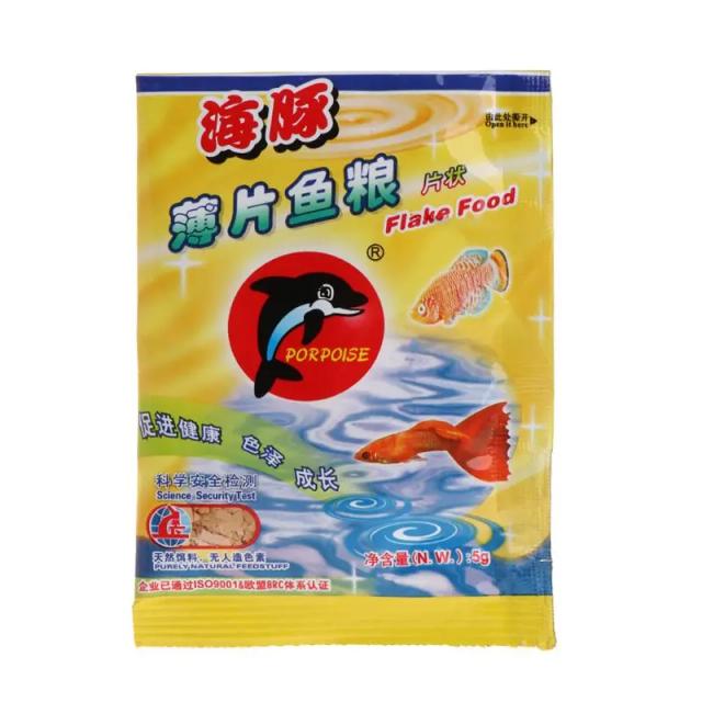 Flocos Nutritivos de Algas para Peixes Tropicais - 10g em 2 Sacos Coloridos para Aquários Samll