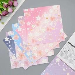 DIY Origami Papel, Flores Japonesas, Bronzing, Artesanato, LED Crane, Scrabooking Material, 15cm, 14PCs, Atacado - Image 1