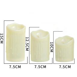 Eletrônico Vela Luzes Simulação de Velas De Plástico, Festa De Casamento, Decorações De Aniversário, Ornamentos De Família, 1 Pc - Image 6