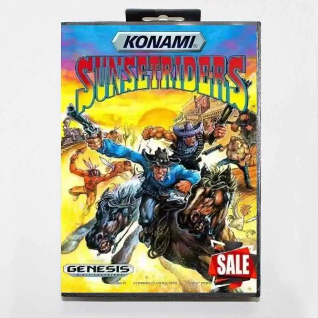 Sega Mega Drive Genesis Sunset Riders 16-Bit USA Cartridge